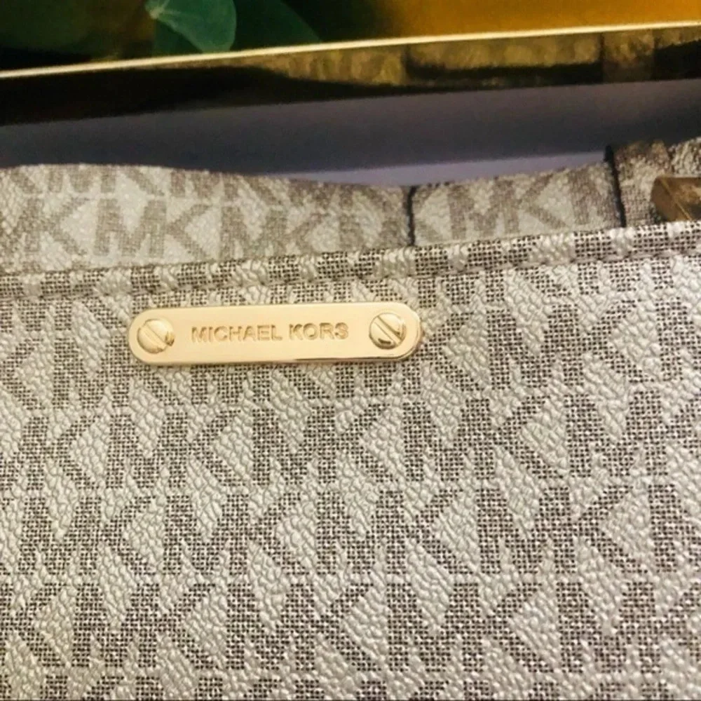 Michael Kors MK Logo Leather Adjustable Belt Bag L/XL Waist Pack NWT
